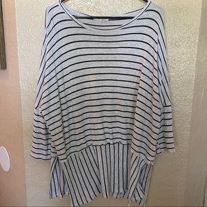 Molly Green Tunic Length Striped Shirt